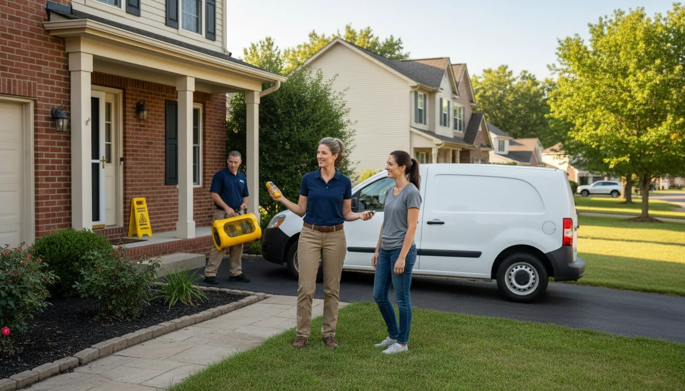 Residential water damage restoration in Somerton, AZ